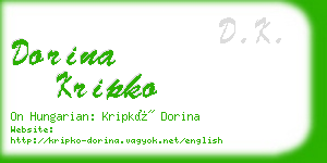 dorina kripko business card